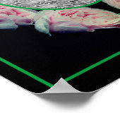 Poster Rose Roses Abstrait Cadre Ajouter Votre Photo (Coin)