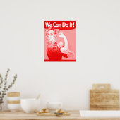 Poster Rose Rosie le Riveter "Nous pouvons le faire !" Af (Cuisine)