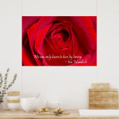 Poster Rose rouge (Cuisine)