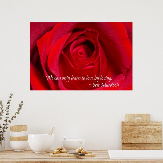 Poster Rose rouge (Cuisine)