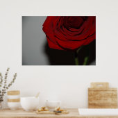 Poster Rose rouge (Cuisine)