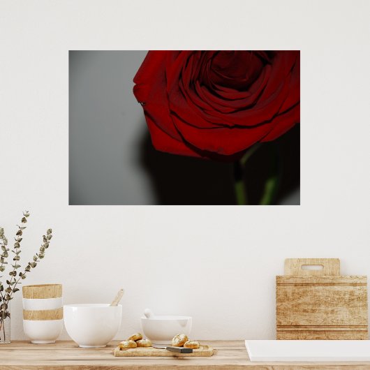 Poster Rose rouge (Cuisine)