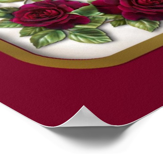 Poster Rose rouge (Coin)