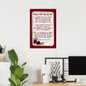 Poster Rose rouge (Bureau à domicile)