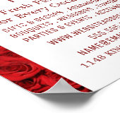 Poster Rose rouge Arrière - plan, Floristry Publicité (Coin)