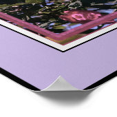 Poster Rose rouge avec citation de Louie Armstrong (Coin)