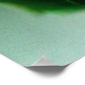 Poster Rose rouge avec gouttes de ragoût (Coin)