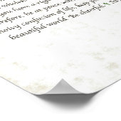 Poster Rose rouge DESIDERATA (Coin)