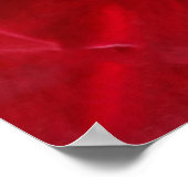 Poster rose rouge profonde (Coin)