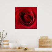 Poster rose rouge profonde (Cuisine)