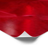 Poster rose rouge profonde (Coin)