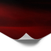 Poster Rose rouge profondeur d'amour (Coin)