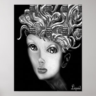 Poster Rose sur toile