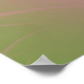 Poster rose Twist sur Green (Coin)