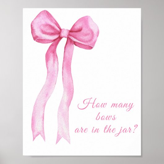 Poster Rose un ruban - devine combien de rubans dans le p (Devant)