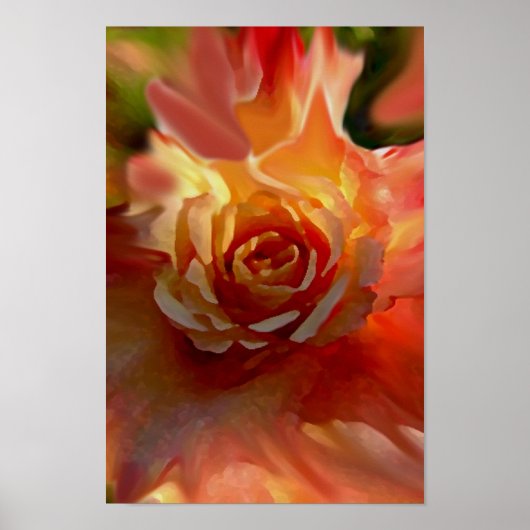 Poster Rose unique (Devant)