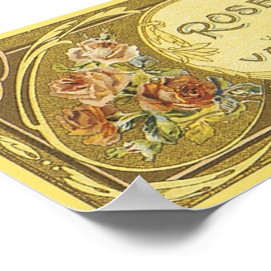 Poster Rose Vaissier Paris (Coin)