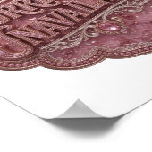 Poster Rose vibrant indisponible Conception de texte (Coin)