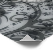 Poster Rose victorien (Coin)