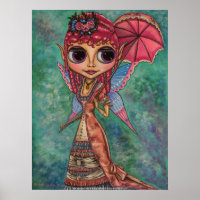 Poster rose victorien
