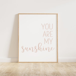 Poster Rose Vierge Vous Êtes Mon Soleil