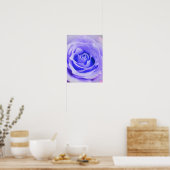 Poster Rose violet Arrière - plan Customisé Lavender Blan (Cuisine)