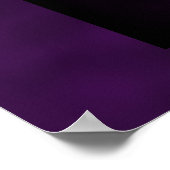 Poster Rose violet. Avec le violet noir et foncé. (Coin)