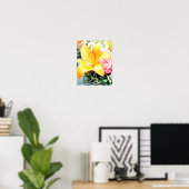 Poster rose weding flower star (Bureau à domicile)
