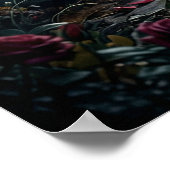 Poster Rose Wolf Midnight Garden (Coin)