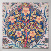 Poster Rose Wreath, William Morris (Devant)