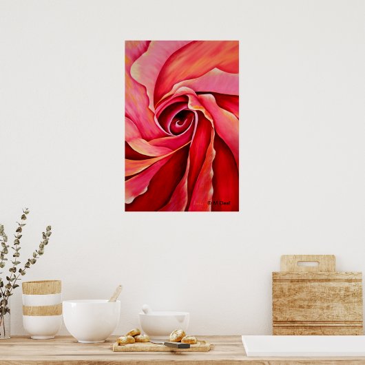 Poster Rosebud Abstrait (Cuisine)