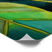 Poster Rosebud rose aquarelle peinture art fleur (Coin)