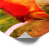 Poster Rosebud rouge Gros plan (Coin)
