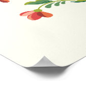 Poster Roseming rouge et rose (Coin)