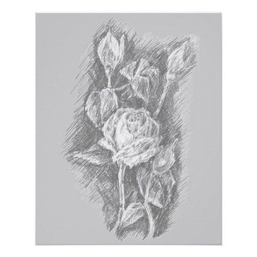 Poster Roses (Devant)