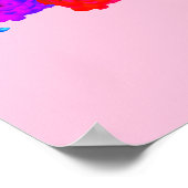 Poster Roses arc-en-ciel (Coin)