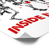 Poster Roses Are Red Inside Im Dead Skeleton Valentines (Coin)