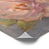 Poster Roses avec gris (Coin)