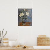 Poster Roses blanches (Cuisine)