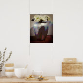 Poster Roses blanches (Cuisine)