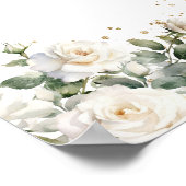 Poster Roses blanches en boho romantique Choisir un siège (Coin)