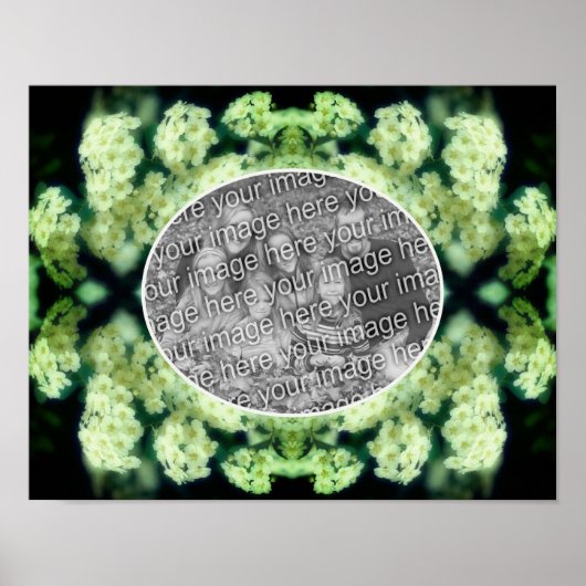 Poster Roses blanches sauvages débridées Créez votre prop (Devant)