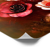 Poster Roses cuivre vibrant (Coin)