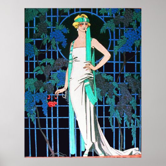 POSTER ROSES DANS LA NUIT, MODE DE BEAUTÉ COMME ARTISTE (Devant)