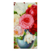 Poster Roses dans le vase (Devant)