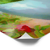 Poster Roses dans le vase (Coin)