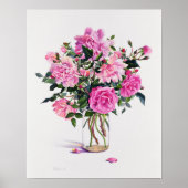 Poster Roses dans un bocal de verre (Devant)