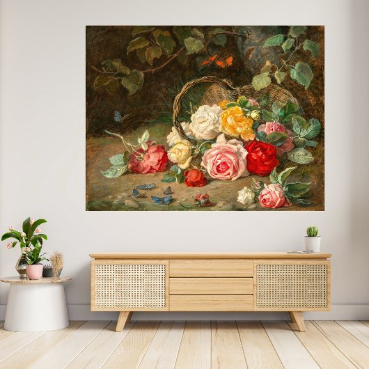 Poster Roses dans un panier – Josef Neugebauer
