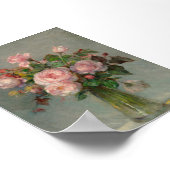 Poster Roses dans un vase (Coin)