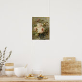 Poster Roses dans un vase par Margaretha Roosenboom (Cuisine)